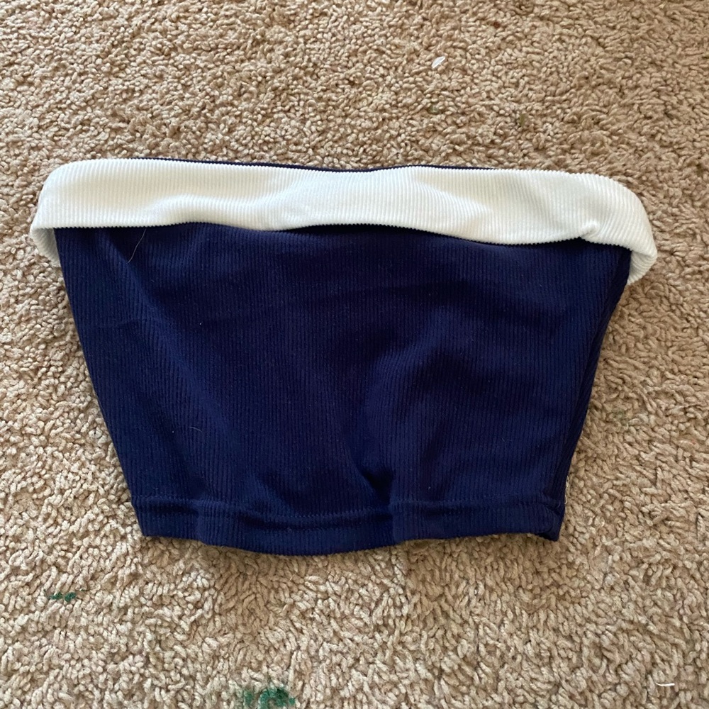 Navy blue tube top